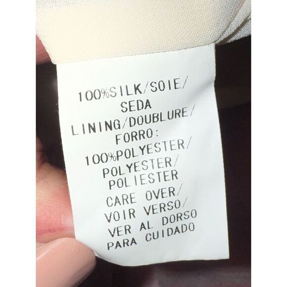 Due Per Due Silk Dress Babydoll Ruffle Ombré Pink Cream Feminine Dainty Flowy 4 - Picture 16 of 16